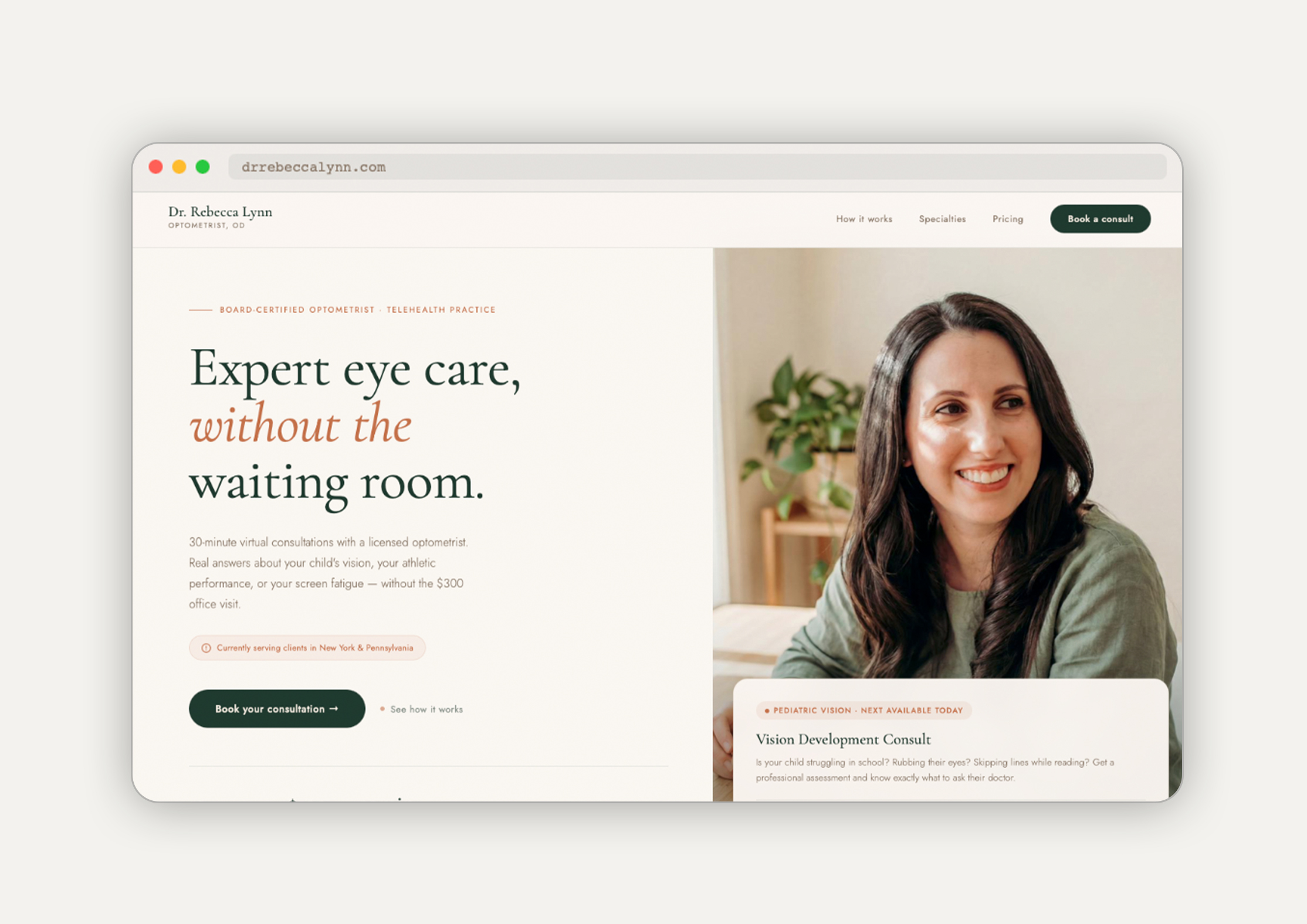 Dr. Rebecca Lynn, OD case study