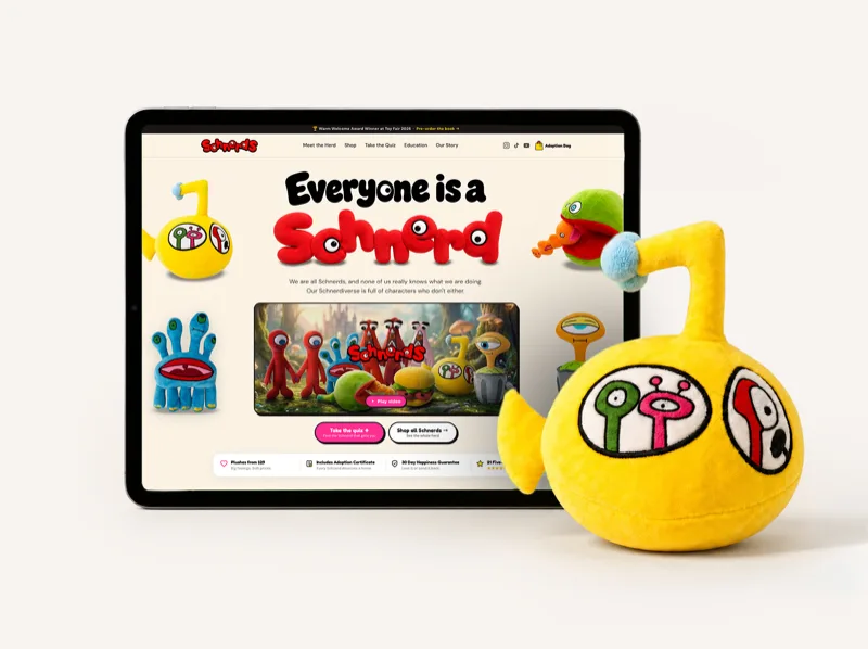 Schnerds, a shop-by-feeling Shopify storefront