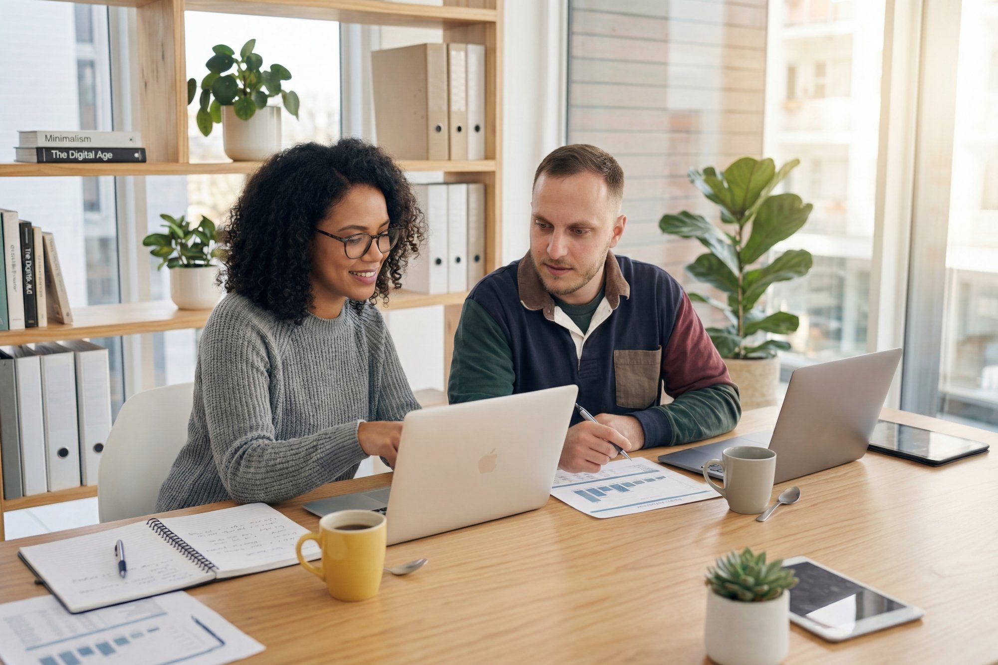 Mac Guttenberg working with a client